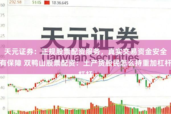 天元证券：正规股票配资服务，真实交易资金安全有保障 双鸭山股票配资：土产货股民怎么持重加杠杆
