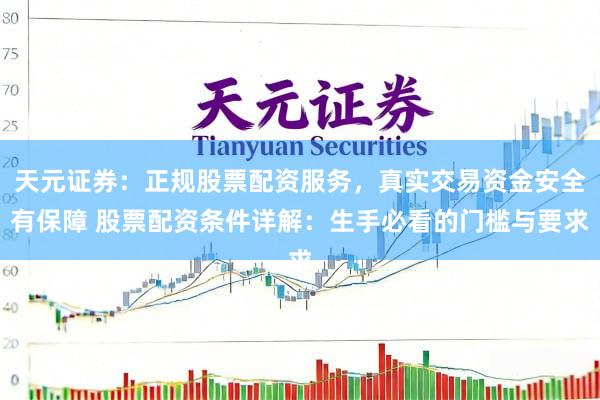 天元证券：正规股票配资服务，真实交易资金安全有保障 股票配资条件详解：生手必看的门槛与要求